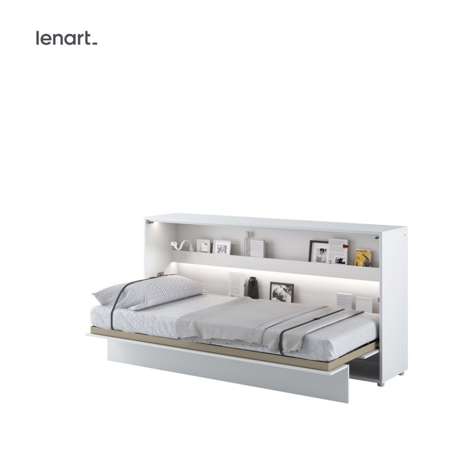 Dig-net nábytek Sklápěcí postel Lenart BED CONCEPT BC-06p bílý lesk | 90 x 200 cm - main (0)