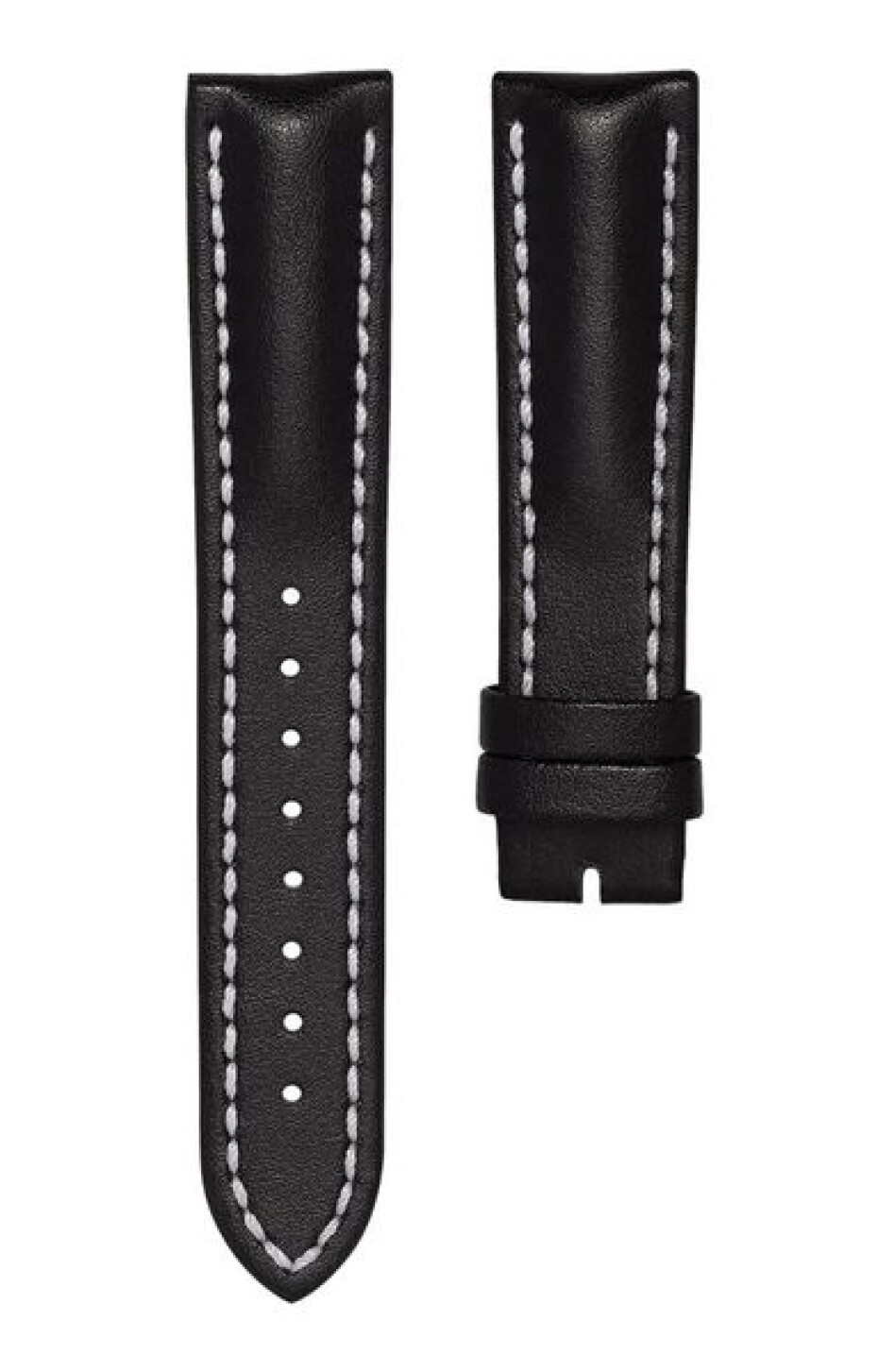Kožený řemínek Biatec | Černý z teletiny - 20 mm - Bez spony - main (0)