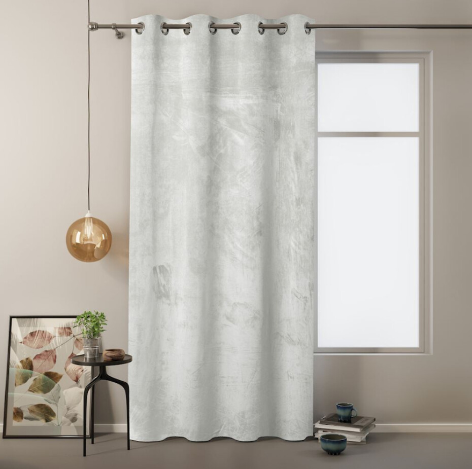ArtFlhf Stínicí závěs VELVET Eyelets K | 140 x 245 cm Barva: Bílá - main (0)