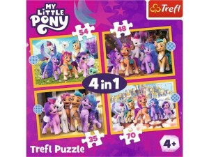 Product detail of Puzzle My Little Pony: Seznamte se s poníky 4v1 (35,48,54,70 dílků)