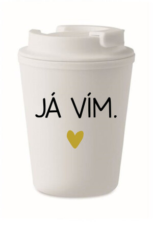 Product detail of JÁ VÍM. - bílý termohrnek 300 ml