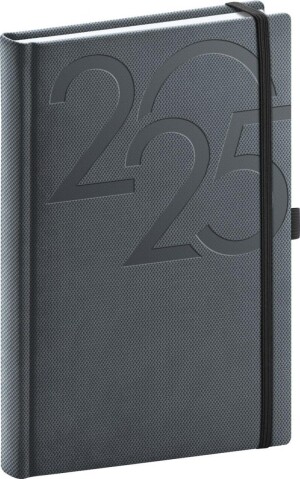 Product detail of Diář 2025: Ajax - černý, denní, 15 × 21 cm