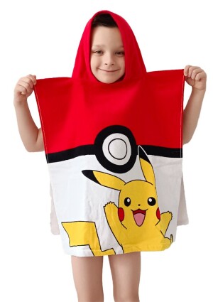 Product detail of Dětské pončo Pokémon Pokéball a Pikachu