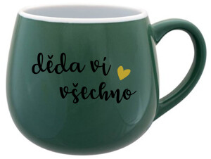 Product detail of DĚDA VÍ VŠECHNO - zelený keramický hrníček 300 ml