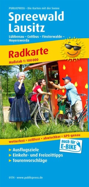 Product detail of Spreewald-Lausitz 1:100 000 / cyklistická mapa