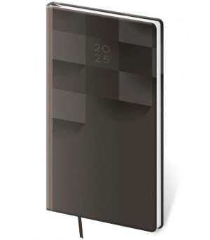 Product detail of Diář 2025 Vario týdenní kapesní 4 Grey Design