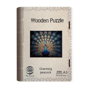 Product detail of Dřevěné puzzle/Páv A2 - Emitex