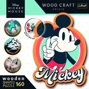 Product detail of Puzzle Wood Craft Origin Mickey Mouse Retro 160 dílků - Tolo