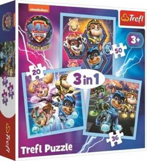 Product detail of Puzzle Tlapková patrola: Mocní hrdinové 3v1 (20,36,50 dílků)