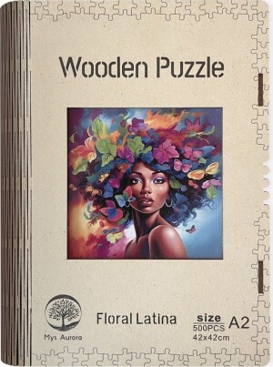 Product detail of Dřevěné puzzle/Floral Latina A2 - Emitex