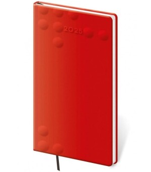 Product detail of Diář 2025 Vario týdenní kapesní 3 Red Design
