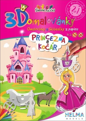 Product detail of 3D omalovánky Princezna a kočár