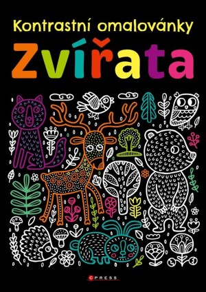Product detail of Kontrastní omalovánky – Zvířata - Kolektiv