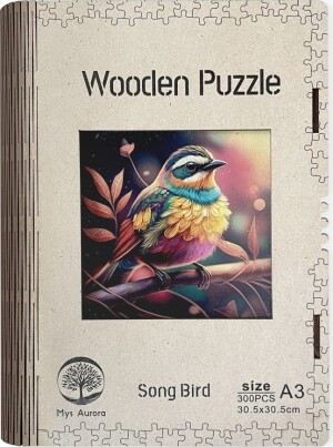 Product detail of Dřevěné puzzle/Ptačí zpěv A3 - Emitex