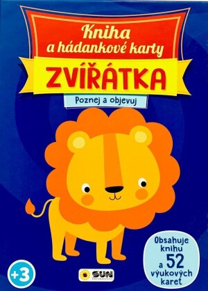 Product detail of Kniha a hádankové karty Zvířátka - Poznej a objevuj
