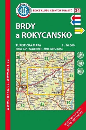 Product detail of KČT 34 Brdy a Rokycansko 1:50 000, 9.  vydání
