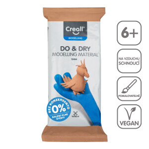 Product detail of Creall samotvrdnoucí modelovací hmota DO&amp;DRY hypoalergenní, 500 g, terakota