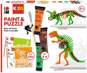 Product detail of Marabu KiDS Little Artist Paint&amp;Puzzle - Dino