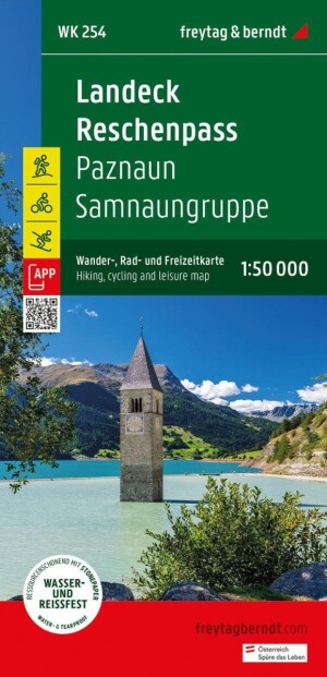 Product detail of Landeck - Reschenpass 1:50 000 / turistická, cyklistická a rekreační mapa