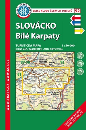 Product detail of KČT 92 Slovácko, Bílé Karpaty 1:50 000/ 9. vydání 2023