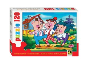 Product detail of Puzzle 120 Pohádky - Tři prasátka