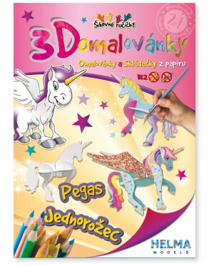Product detail of 3D omalovánky Pegas, jednorožec