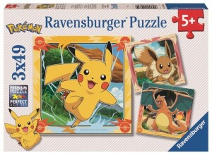 Product detail of Puzzle Pokémon 3x49 dílků