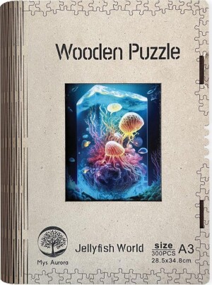 Product detail of Dřevěné puzzle/Jellyfish World A3 - EPEE