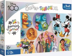 Product detail of Trefl Puzzle Super Shape XL Disneyho barevný svět 160 dílků
