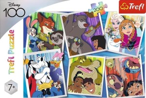 Product detail of Trefl Puzzle Disney 100 let: Postavičky Disney 200 dílků