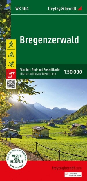 Product detail of Bregenzerwald 1:50 000 / turistická, cyklistická a rekreační mapa