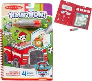 Product detail of Kouzelné malování vodou Tlapková patrola/Paw Patrol omalovánky/blok 19x28cm + štětec, 4 listy