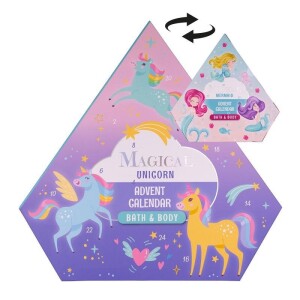 Product detail of Adventní kalendář MAGICAL UNICORN &amp; MERMAID v krabičce ve tvaru diamantu (oboustranný)