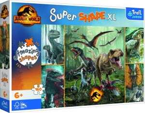 Product detail of Trefl Puzzle Super Shape XL Jurský svět: Neobvyklí dinosauři 160 dílků - Trefl