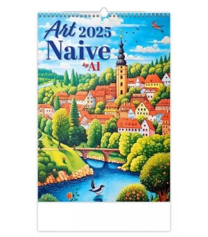 Product detail of Kalendář nástěnný 2025 - Art Naive by AI - Henri Rousseau