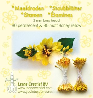 Product detail of LEANE Pestíky do kvítků - Medově žlutá 160 ks