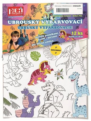 Product detail of Vybarvovací ubrousky Dinosauři 12 kusů