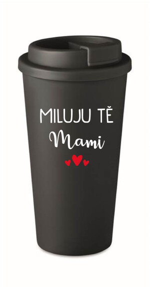 Product detail of MILUJU TĚ MAMI - černý termohrnek 475 ml