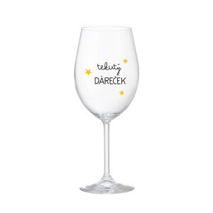 Product detail of TEKUTÝ DÁREČEK - čirá sklenice na víno 350 ml