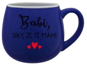 Product detail of BABI, DÍKY, ŽE TĚ MÁM! - modrý keramický hrníček 300 ml