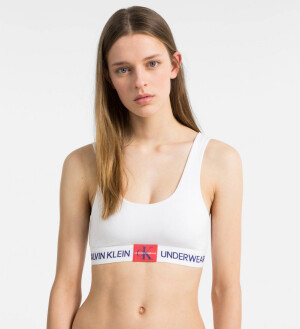 Product detail of Sportovní podprsenka QF4918E - Calvin Klein bílá S