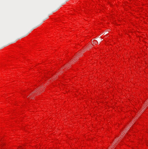 Product detail of Červená dámská plyšová vesta (HH005-5) odstíny červené S (36)