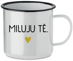 Product detail of MILUJU TĚ. - bílý plecháček 350 ml