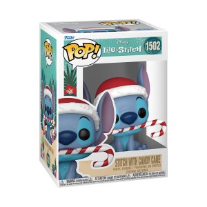 Product detail of Funko POP Disney: Stitch - Stitch with Candy Cain (Holiday)