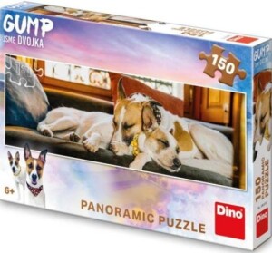 Product detail of Puzzle panorama Gump jsme dvojka na gauči 150 dílků