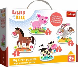 Product detail of Trefl Puzzle Baby Na farmě 4v1 (2,3,4,5 dílků)