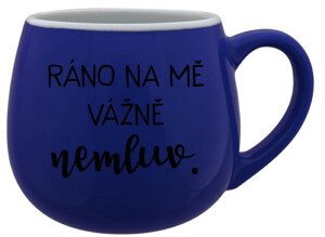 Product detail of RÁNO NA MĚ VÁŽNĚ NEMLUV. - modrý keramický hrníček 300 ml