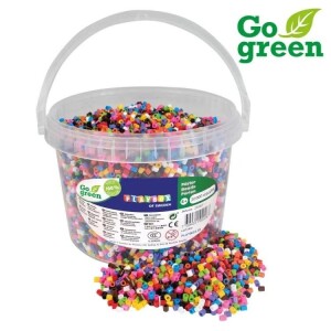 Product detail of Playbox Zažehlovací korálky 20 000 ks - kbelík, základní barvy GO GREEN