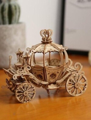 Product detail of NiXiM Dřevěné 3D puzzle/Pohádkový kočár