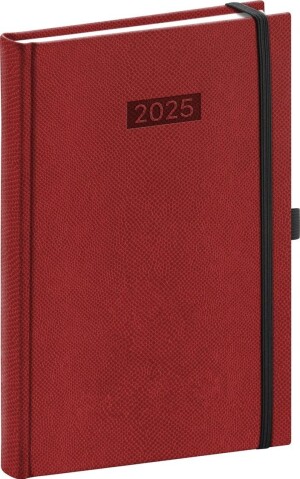 Product detail of Diář 2025: Diario - bordó, denní, 15 × 21 cm